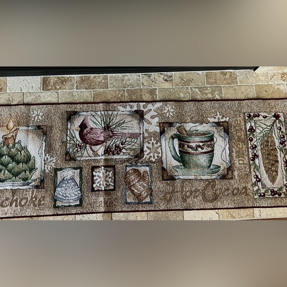 Tapestry Table Runner “Winter Memories” by Rebecca Carter 13 x 72 USA 🇺🇸 made - Picture 6 of 7